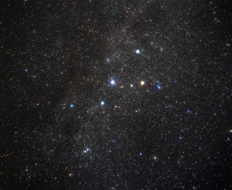Kassziopeia – Image of the Constellation Cassiopeia (ground-based image)